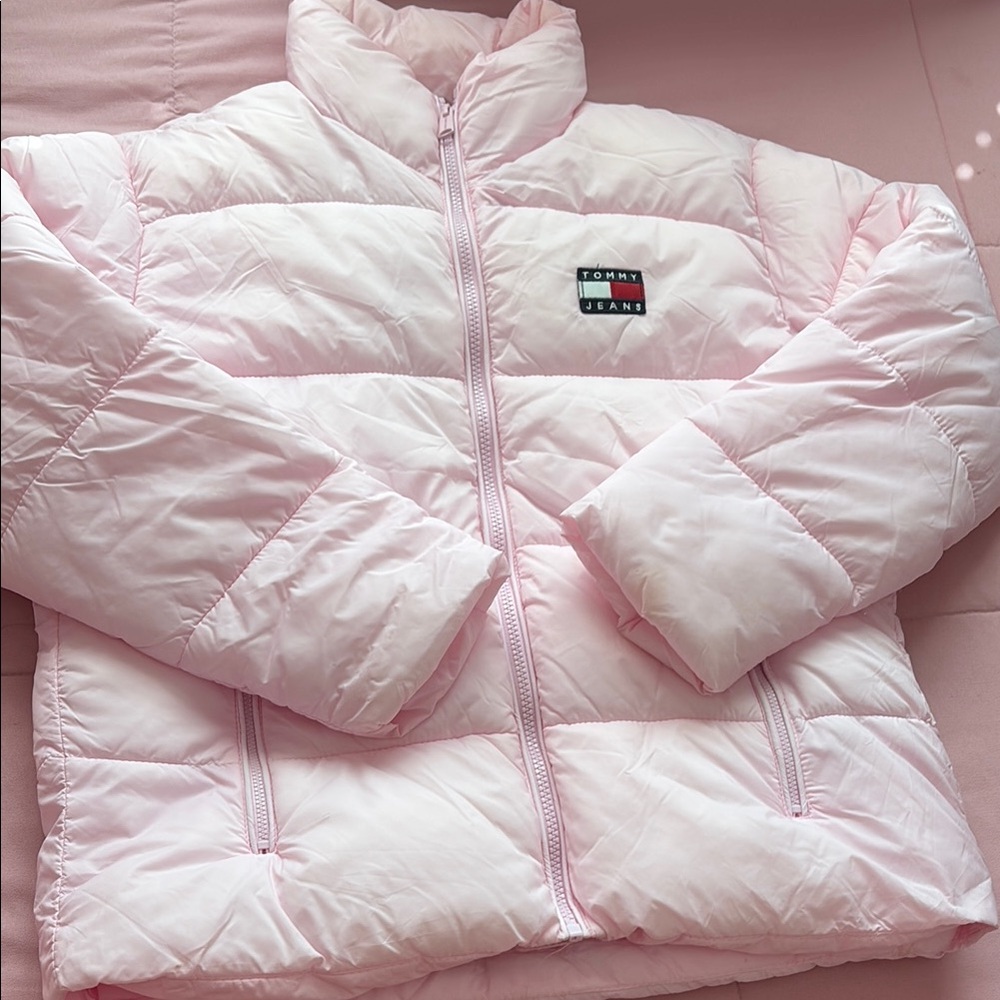 Tommy Jeans Pink Puffer Jacket